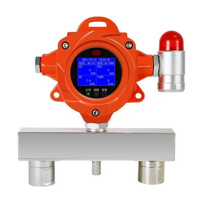 Détecteur de gaz de sécurité industrielle 2 en 1 monté sur le mur avec moniteur d'alarme