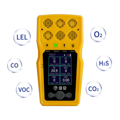 Détecteur de gaz personnel H2S CO O2 LEL Multi détecteur de gaz pour espace clos