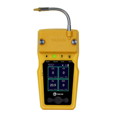 LEL CO H2S O2 détecteur de fuite de gaz multi-gaz portable avec vibration et alarmes sonores