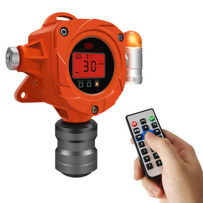 Détecteur de gaz d'oxyde nitreux ROHS Détecteur de CO2 infrarouge en ligne fixe avec alarme sonore / lumineuse
