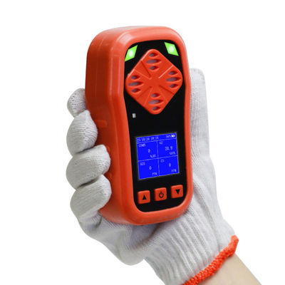 Détecteur de gaz personnel IP65 Moniteurs multi-gaz portables 4 en 1 pour les processus industriels