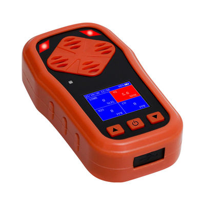 YAOAN CDX4 4 en 1 détecteur de gaz portable multi O2 / CO / H2S / EX détecteur de gaz avec écran LCD