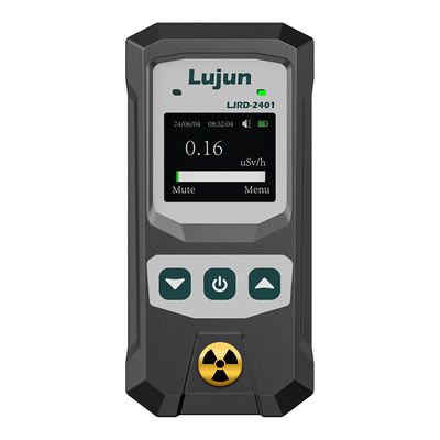 Affichage LCD Détecteur de rayonnement nucléaire portable rechargeable avec alarme pour rayons X Beta rayons gamma